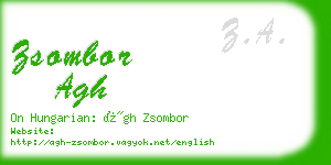 zsombor agh business card